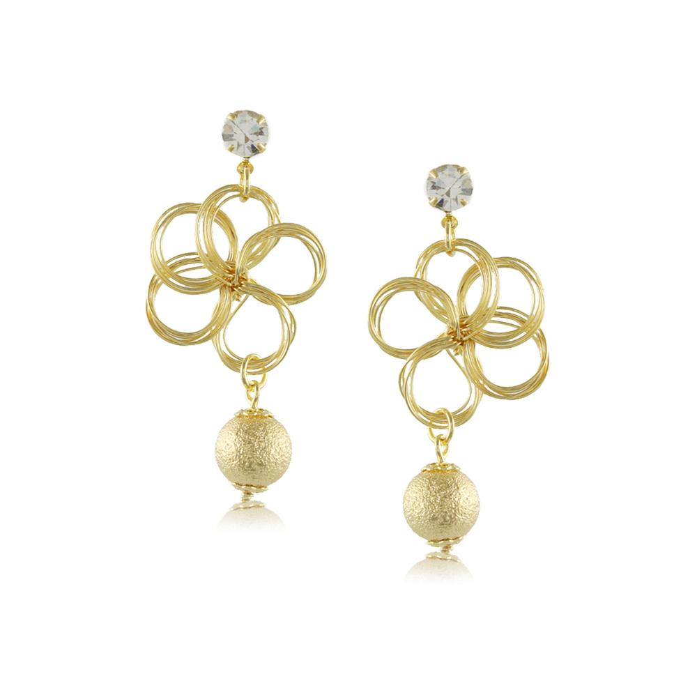 10042R 18K Gold Layered Earring