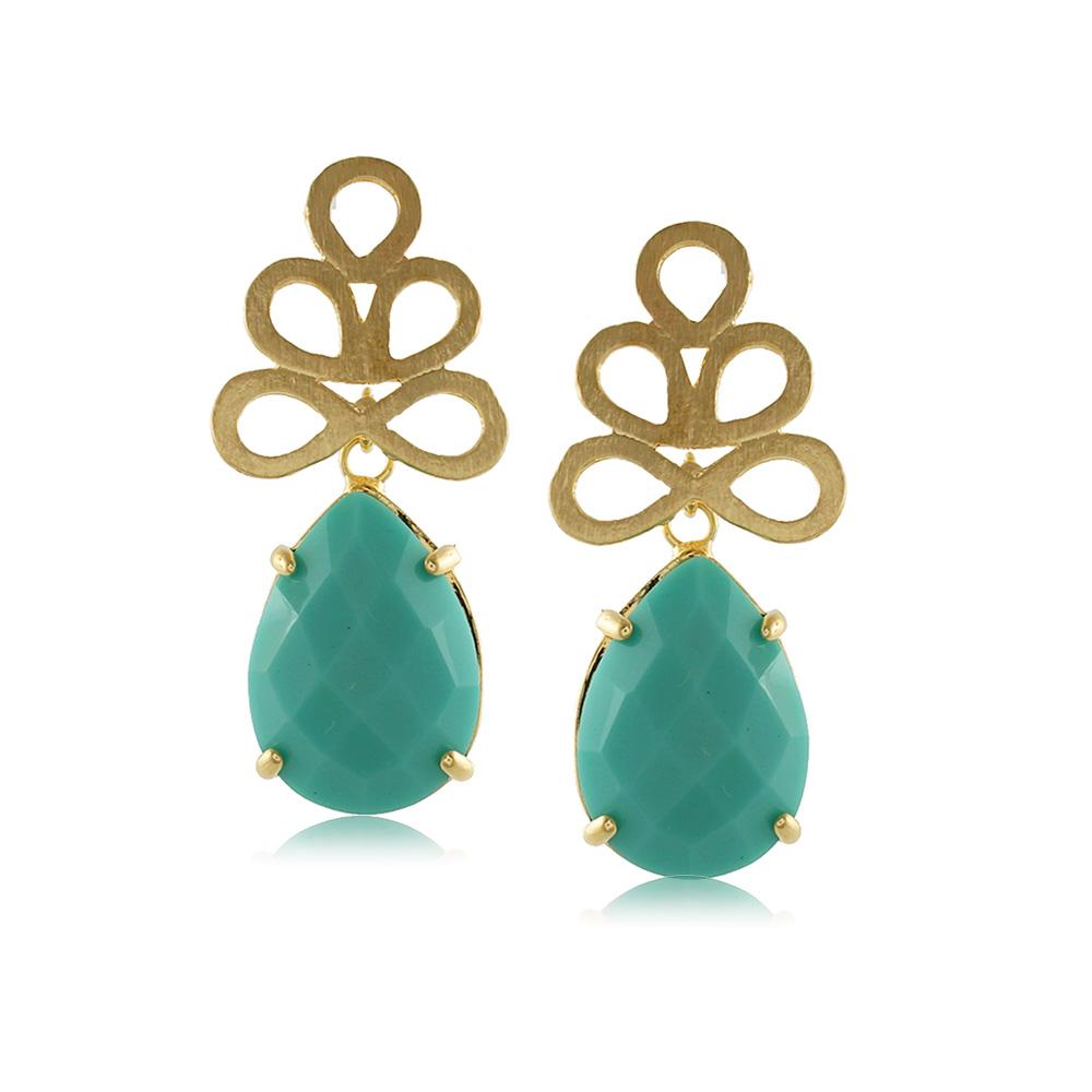 10211R 18K Gold Layered Earring
