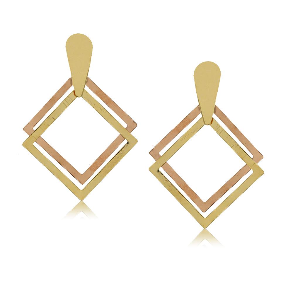 10258R 18K Gold Layered Earring