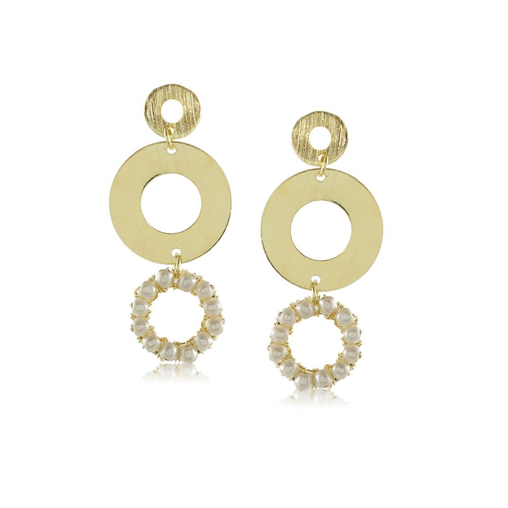 10286R 18K Gold Layered  Earring