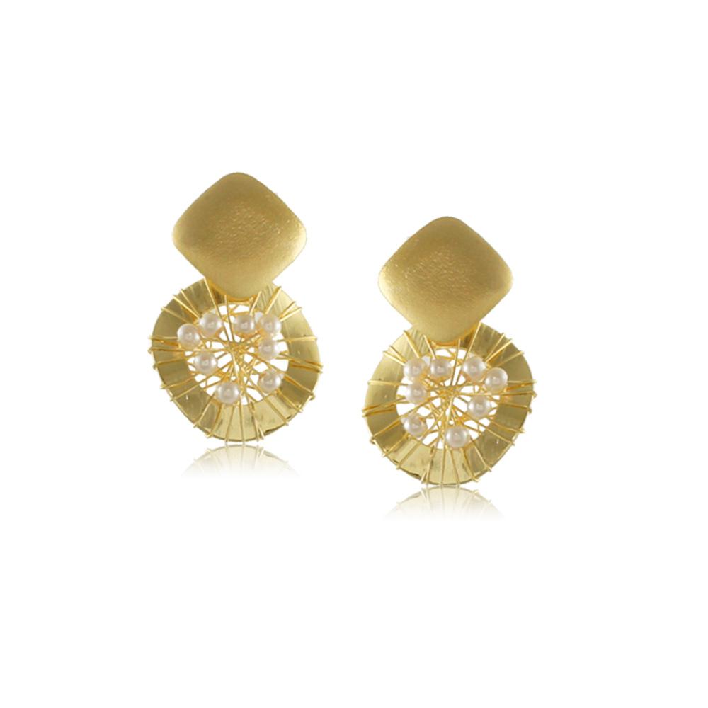 10325R 18K Gold Layered  Earring