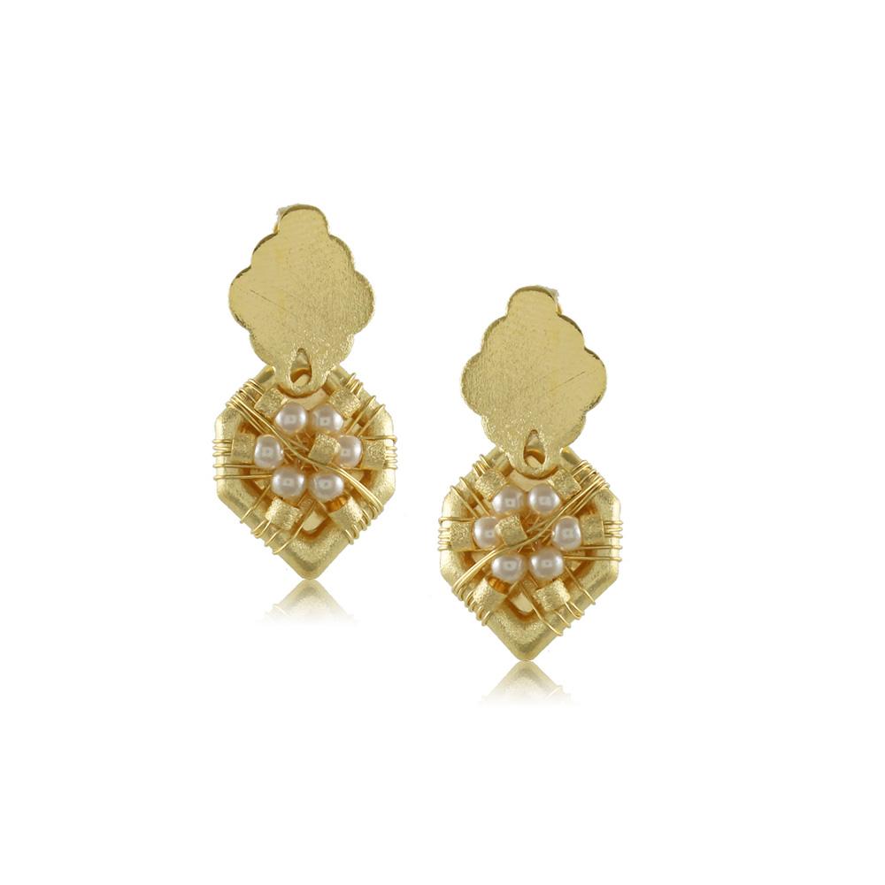 10333R 18K Gold Layered Earring