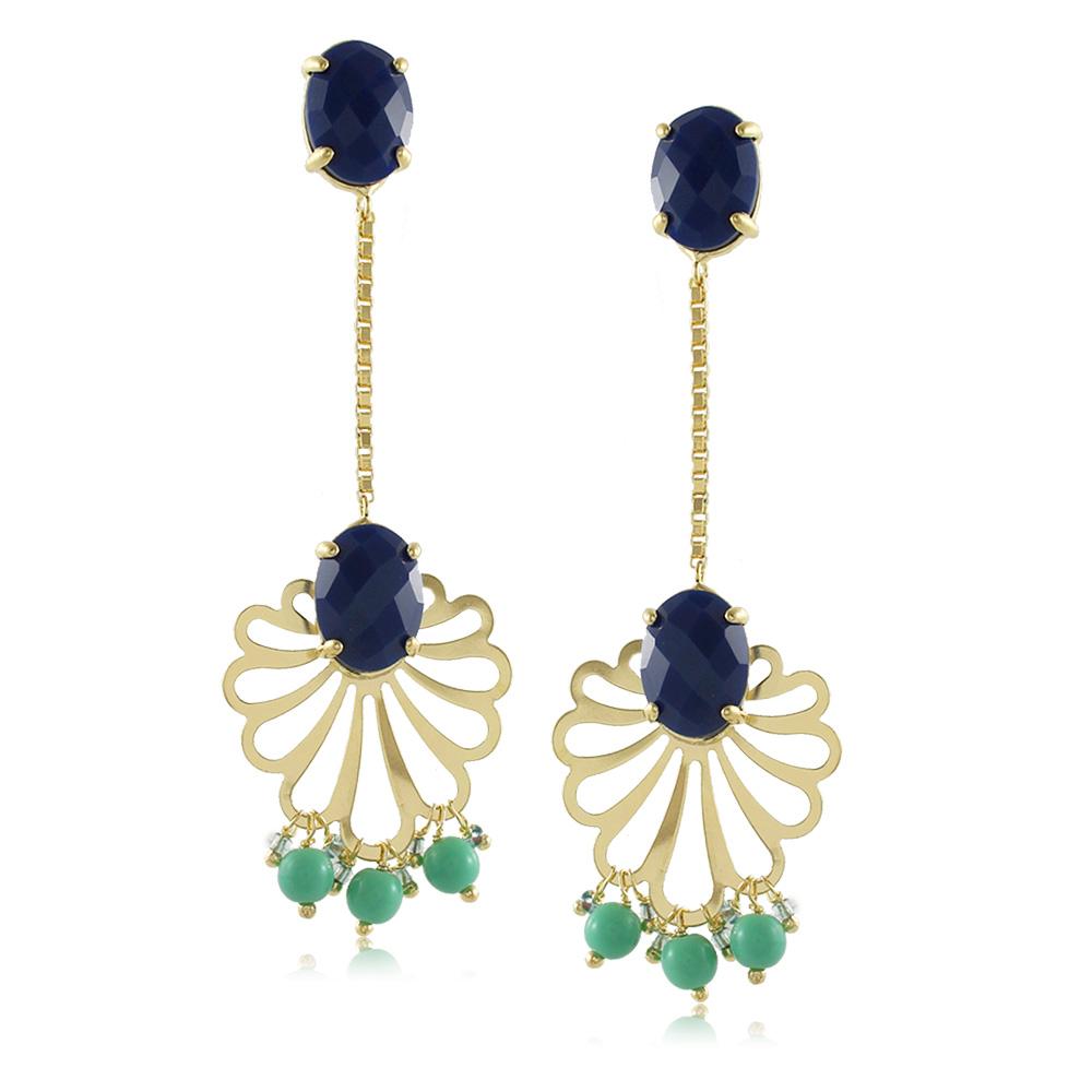 10435R 18K Gold Layered Earring