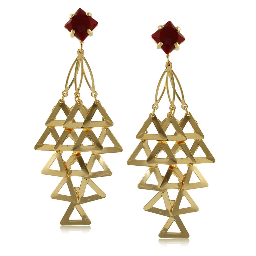 10554R 18K Gold Layered Earring