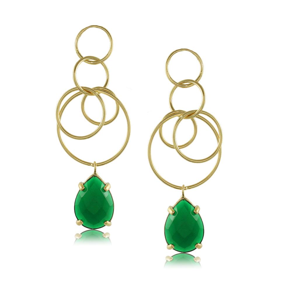 10556R 18K Gold Layered Earring