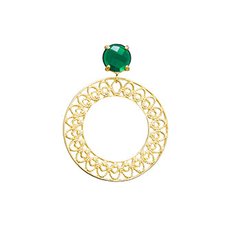 10649R 18K Gold Layered Earring