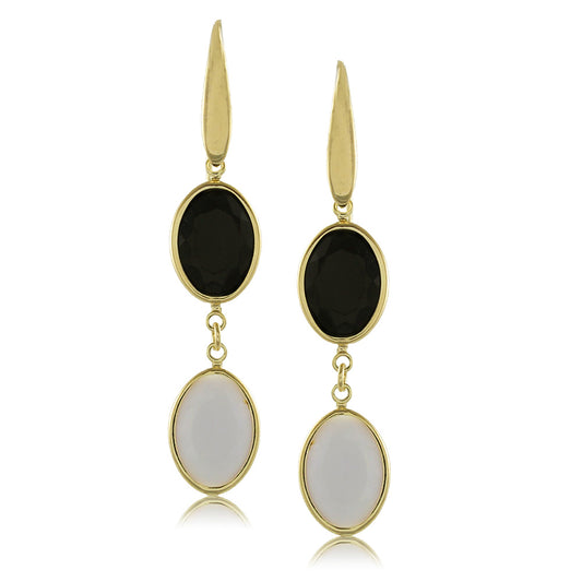 10681R -Earring Black/White