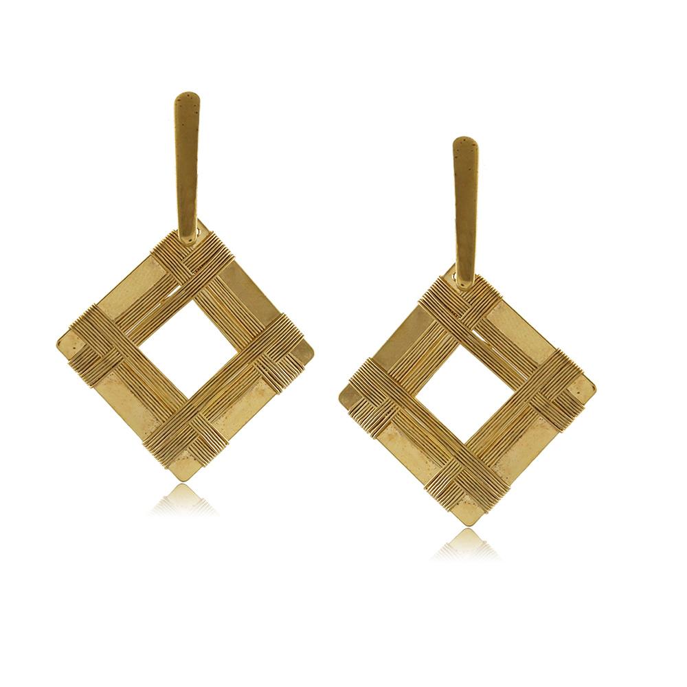 10774R 18K Gold Layered Earring