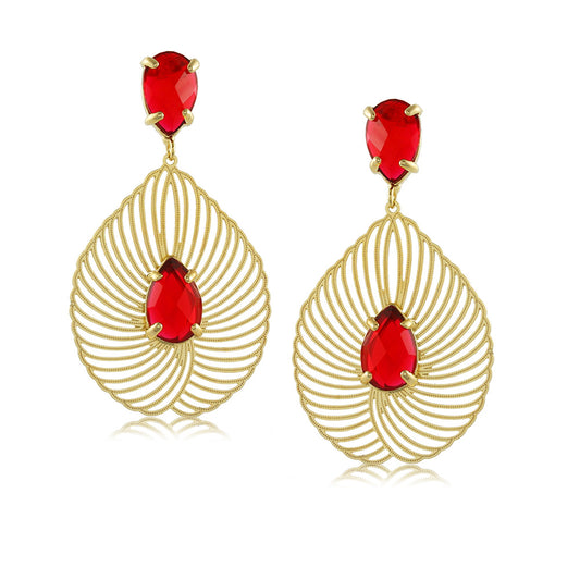 11272R - Earring Ruby