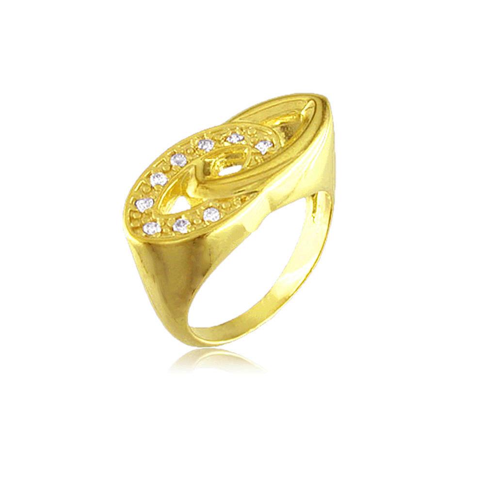 11356 18K Gold Layered CZ Women's Ring