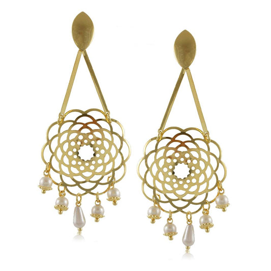 11689R 18K Gold Layered Earring