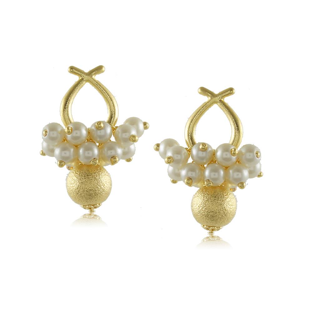 11695R 18K Gold Layered Earring