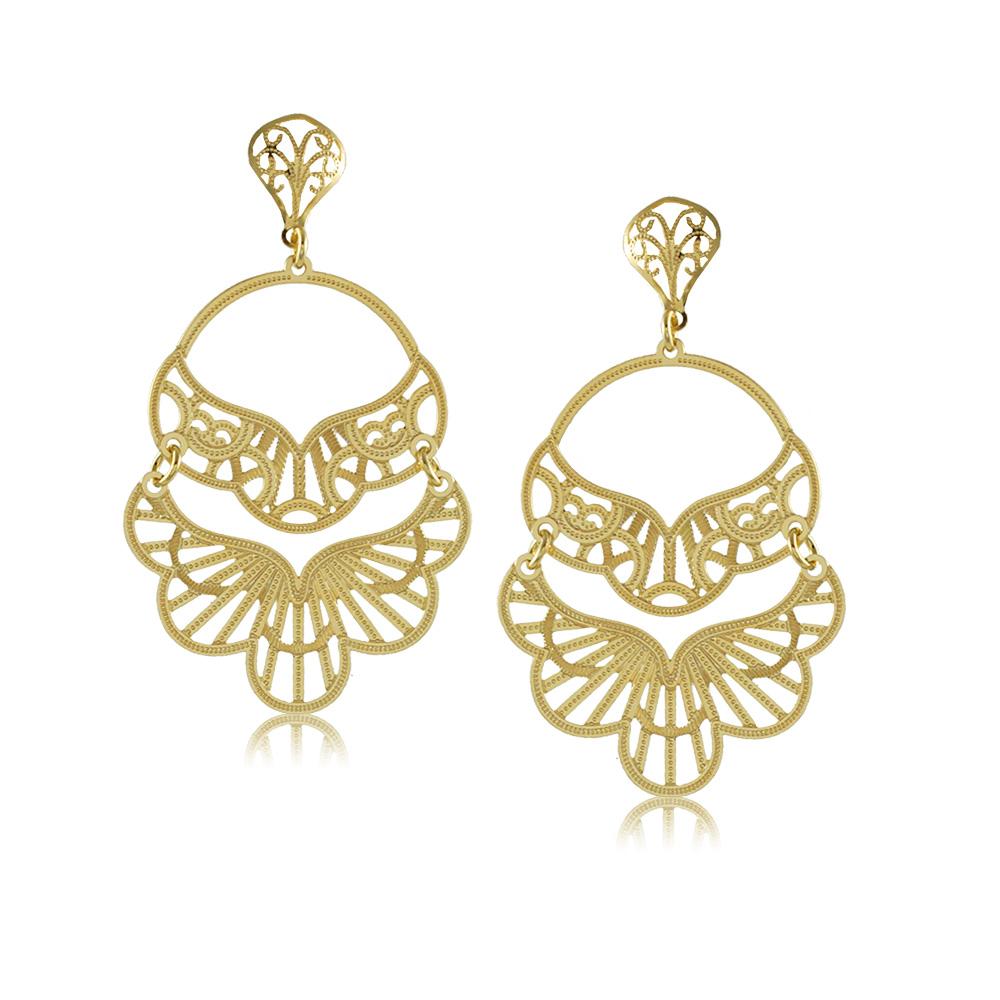11733R 18K Gold Layered  Earring