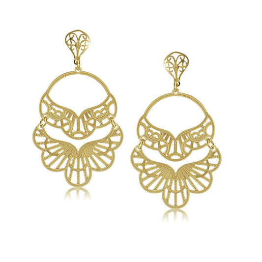 11733R 18K Gold Layered  Earring