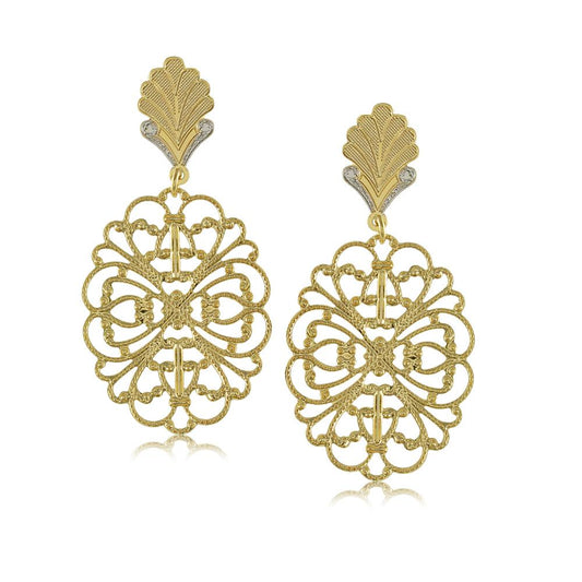 11754R 18K Gold Layered Earring
