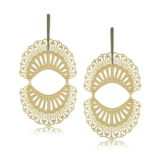 11807R 18K Gold Layered Earring