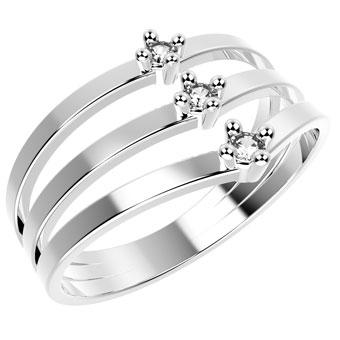 12356P CZ 925 Silver Women's Ring