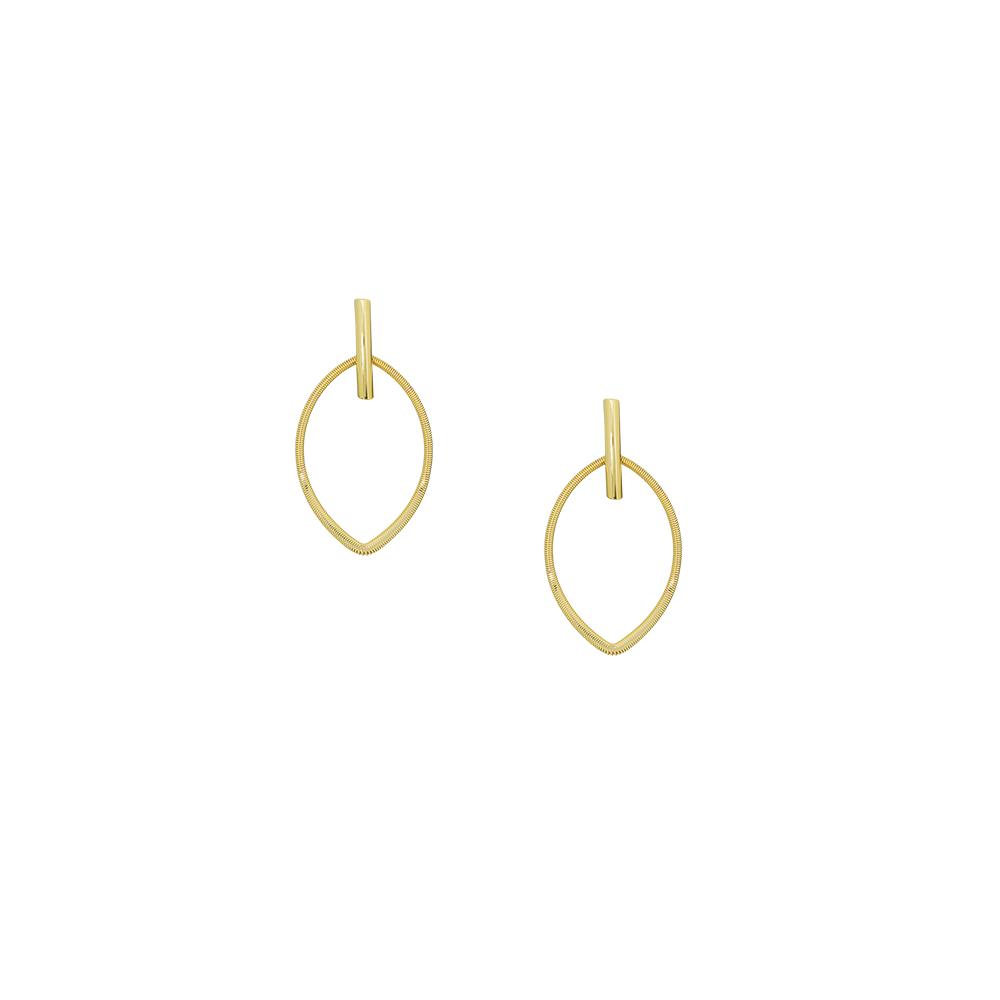 12438R 18K Gold Layered  Earring
