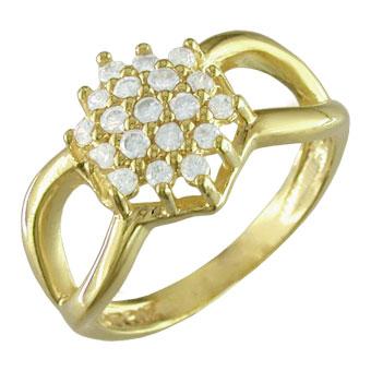 12522 18K Gold Layered CZ Women's Ring