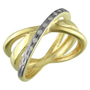 12660 18K Gold Layered CZ Women's Ring