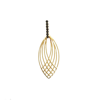 12828R 18K Gold Layered Earring