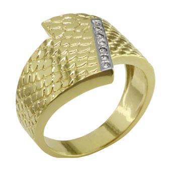 12869 18K Gold Layered CZ Women's Ring