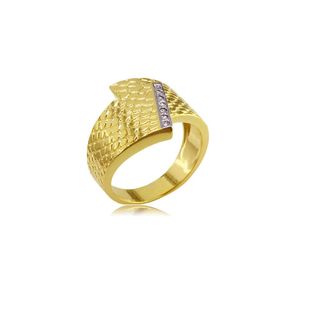12869 18K Gold Layered CZ Women's Ring