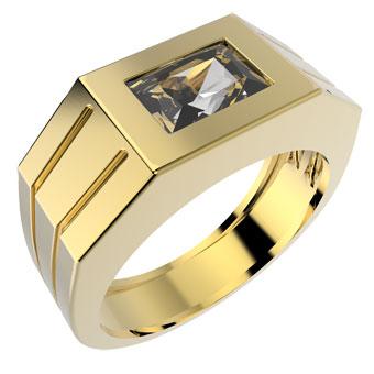 12876 18K Gold Layered CZ Ring