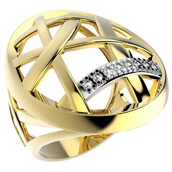 12952 18K Gold Layered Women's Ring