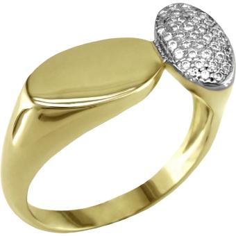 12987 18K Gold Layered CZ Women's Ring