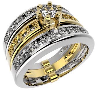 13000 18K Gold Layered CZ Ring