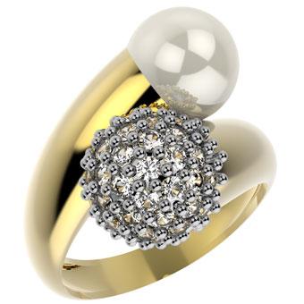 13124 18K Gold Layered Women's Ring