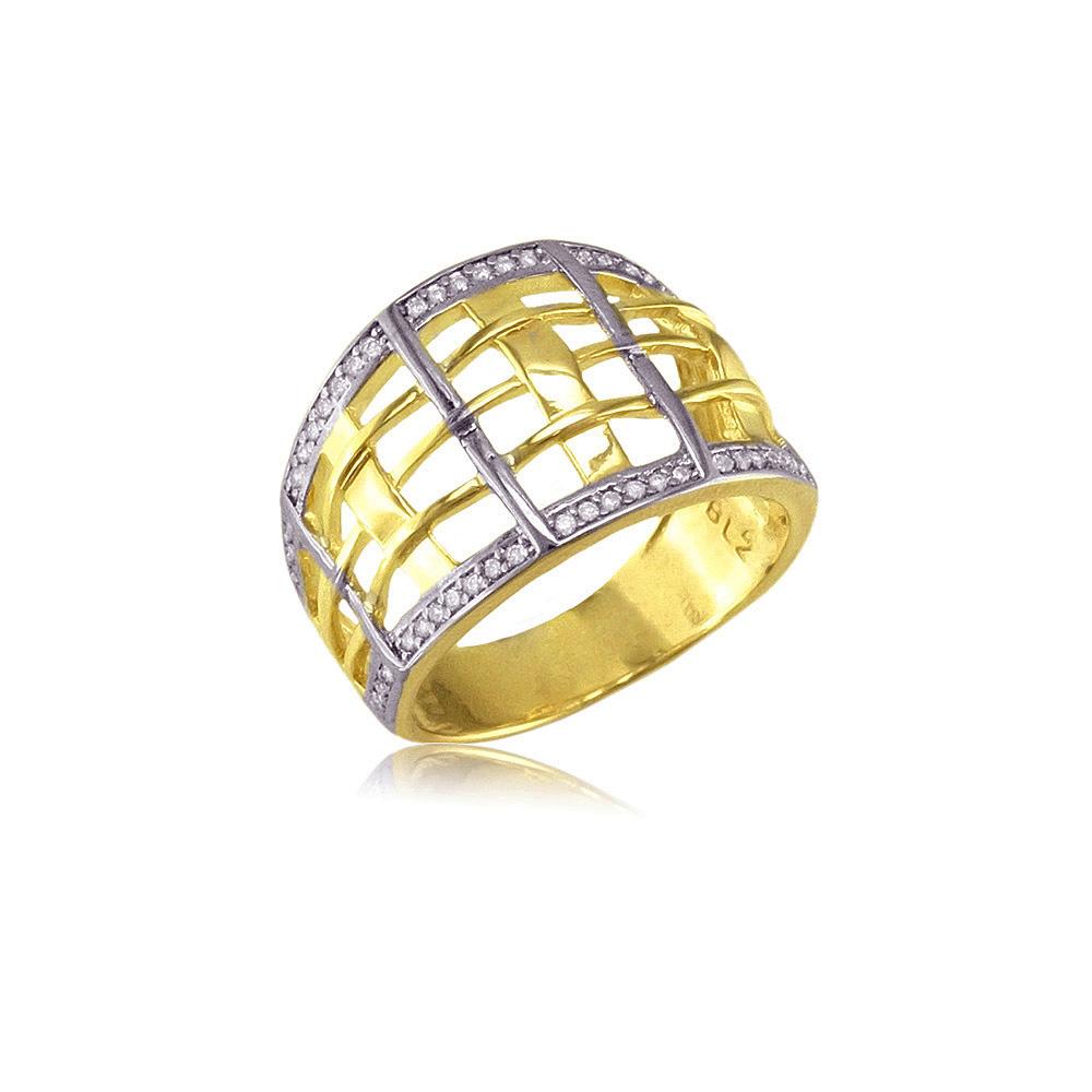 13158 18K Gold Layered CZ Women's Ring