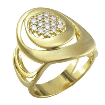 13223 18K Gold Layered CZ Women's Ring