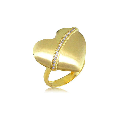 13232 18K Gold Layered CZ Women's Ring