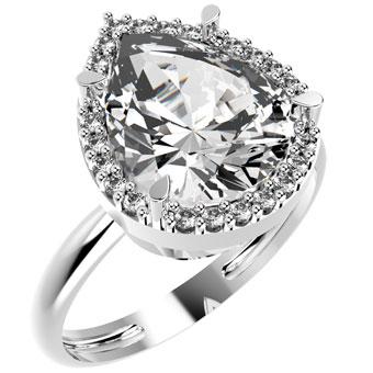 13817P - CZ 925 Sterling Silver Ring