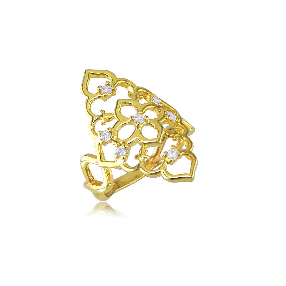 13897 18K Gold Layered CZ Women's Ring