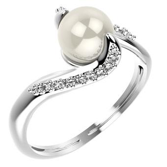 14083P CZ 925 Silver Women's Ring