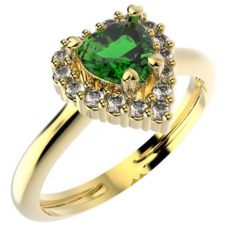 14200 18K Gold Layered CZ Ring