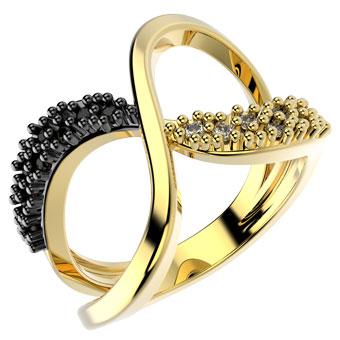 14226 18K Gold Layered CZ Ring