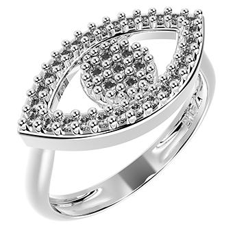 14271P CZ 925 Silver Women's Ring