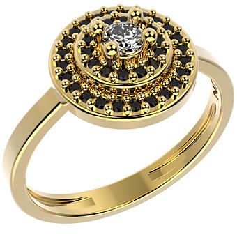 14303 18K Gold Layered CZ Ring