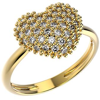 14308 18K Gold Layered CZ Ring