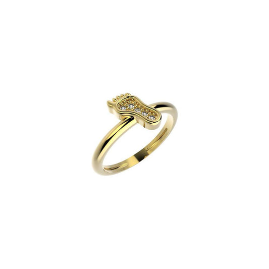 19048 18K Gold Layered CZ Kid's Ring