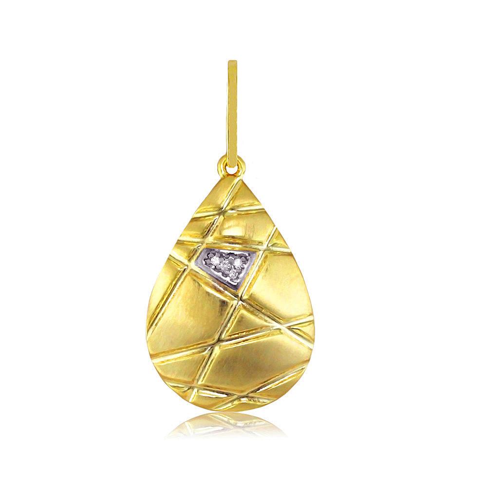 22100 18K Gold Layered CZ Pendant