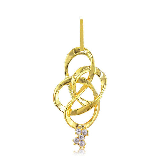 22215 18K Gold Layered CZ Pendant