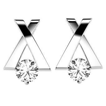 30051P CZ 925 Silver Earring