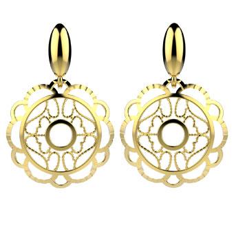 30374 18K Gold Layered Earring