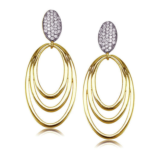 30779 18K Gold Layered CZ Earring