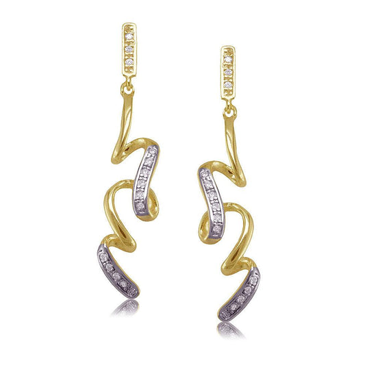 30807 18K Gold Layered CZ Earring